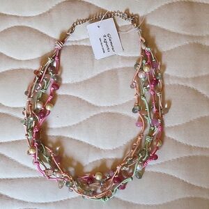 Pink and Green necklace